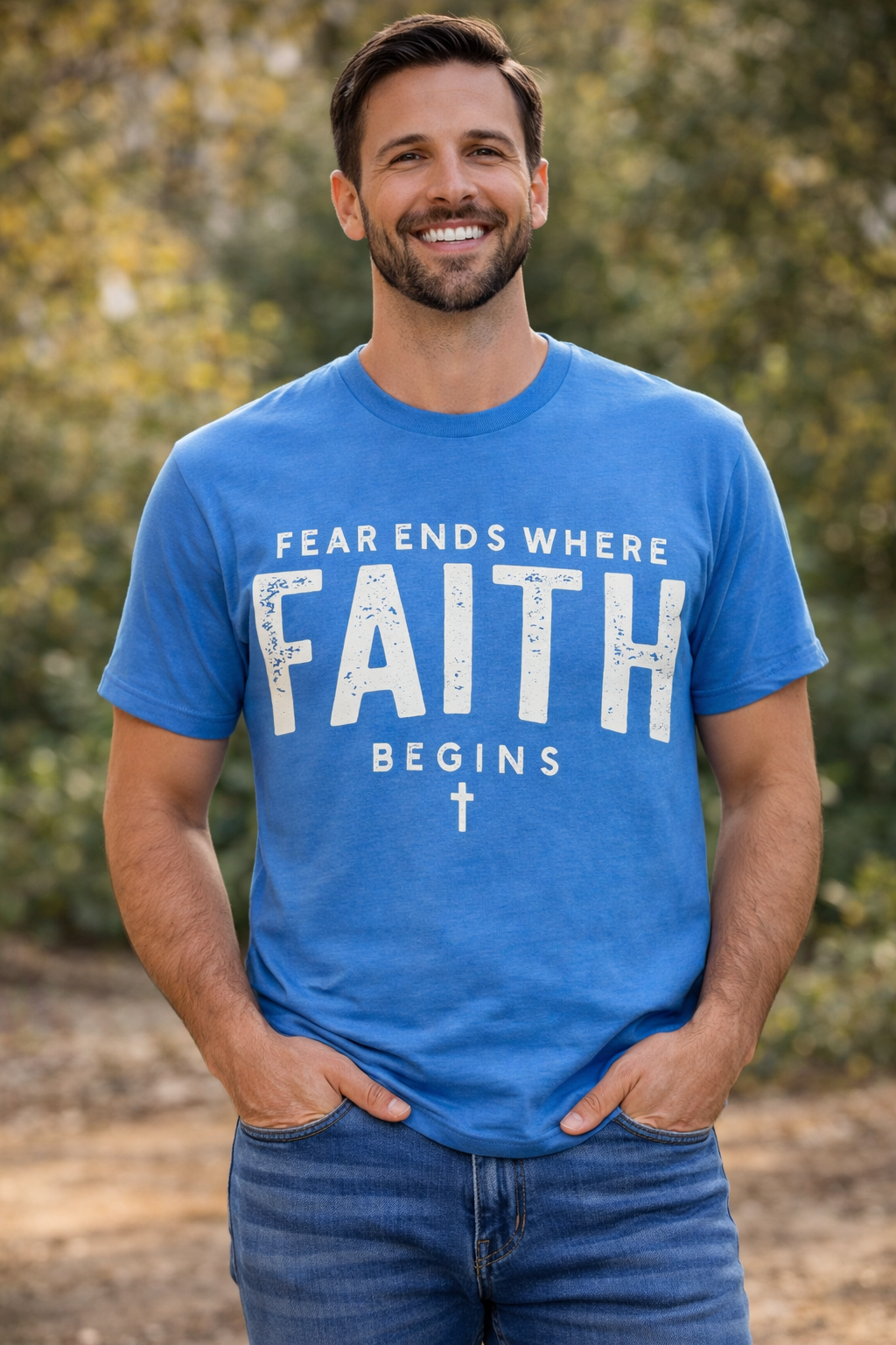 Fear Ends Where Faith Begins Tee
